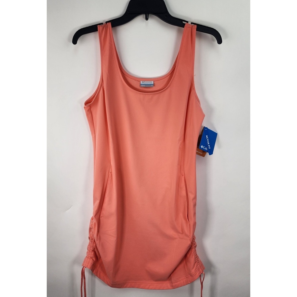 Columbia Anytime Casual Dress Women's S Stretch Orange Omni Shade UPF Active
